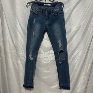 Chiqle Premium Distressed Skinny Jeans